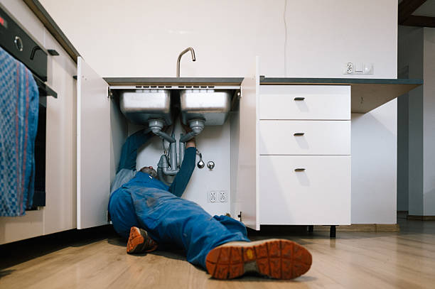 Professional Drain Cleaning technician working in Gum Spring, VA